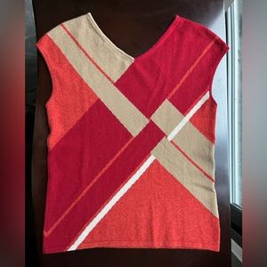 TSE Cashmere Sleeveless V-Neck Top Medium